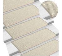 vidaXL Tapis d'Escalier Auto-adhésifs 15 pcs, Protections d'Escalier Antidérapantes, Moquettes de Marches, Couvre-marches, 326907