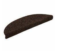 Tapis d escalier autocollants 15pcs Marron 56x17x3cm Aiguilleté
