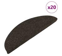 vidaXL Tapis d'escalier Auto-adhésifs 20 pcs Anthracite 56x17x3 cm, Bande de roulement, Tapis de Bande de roulement d'escalier, Couvre-Marche d'escalier