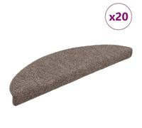Vidaxl Tapis D'escalier Auto-Adhésifs 20 Pcs Beige 56x17x3 Cm