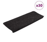 Vidaxl Tapis D'escalier Auto-Adhésifs 30 Pcs Anthracite 65x24,5x3,5 Cm