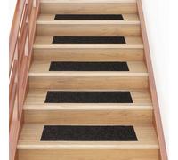 Vidaxl Tapis D'escalier Auto-Adhésifs 30 Pcs Marron 76x20 Cm