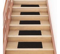 Vidaxl Tapis D'escalier Auto-Adhésifs 30 Pcs Marron Foncé 60x25 Cm