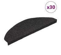 Vidaxl Tapis D'escalier Auto-Adhésifs 30 Pcs Noir 65x22,5x3,5 Cm
