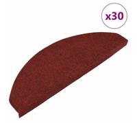 Vidaxl Tapis D'escalier Auto-Adhésifs 30 Pcs Rouge 65x22,5x3,5 Cm