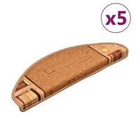 Vidaxl Tapis D'escalier Autoadhésifs 5 Pcs 65x25 Cm Beige