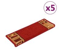 vidaXL Tapis d'Escalier Autoadhésifs 5 pcs, Moquettes d'Escalier Antidérapantes, Carpettes de Marche, Décorations Intérieur, 149838