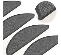 Vidaxl Tapis D'escalier Autocollants 15 Pcs 56x17x3 Cm Beige Et Gris