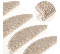 Tapis d'Escalier Autocollant Moquettes Protection Décoration 15 pcs vidaXL