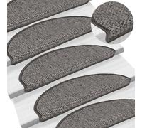Vidaxl Tapis D'escalier Autocollants 15 Pcs 65x21x4 Cm Anthracite
