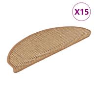 Vidaxl Tapis D'escalier Autocollants 15 Pcs 65x21x4 Cm Orange