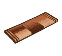 Vidaxl Tapis D'escalier Autocollants 15 Pcs 65x25 Cm Marron