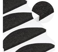 Tapis d escalier autocollants 15 pcs 65x22,5x3,5 cm Anthracite