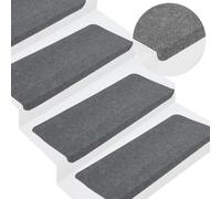 vidaXL Trapmatten zelfklevend 15 st 65x24,5x3,5 cm grijs343479 Gris G