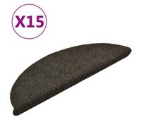 Vidaxl Tapis D'escalier Autocollants 15 Pcs Anthracite 56x17x3 Cm