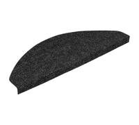 vidaXL Tapis d'Escalier Autocollants 15 pcs, Moquettes de Marches Antidérapantes, Carpettes d'Escalier, Décorations Intérieur, 65x22,5x3,5 cm Anthracite