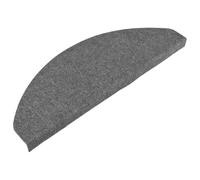 vidaXL Tapis d'Escalier Autocollants 15 pcs, Moquettes de Marches Antidérapantes, Carpettes d'Escalier, Décorations Intérieur, 65x22,5x3,5 cm Gris