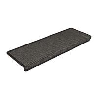 vidaXL Tapis d'Escalier Autocollants 15 pcs, Protections d'Escalier Antidérapantes, Moquettes de Marches Insonorisantes, 65x21x4 cm Anthracite