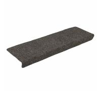 vidaXL Tapis d'escalier Autocollants 15 pièces 65 x 21 x 4 cm Anthracite Bord rectangulaire