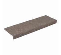 Vidaxl Tapis D'escalier 15 Pcs Tissu Aiguilleté 65x21x4 Cm Crème