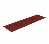 vidaXL Tapis d'escalier Autocollants 15 pièces 76 x 20 cm Rouge Bordeaux Rectangulaire