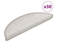 Vidaxl Tapis D'escalier Autocollants 30 Pcs 56x17x3 Cm Platine