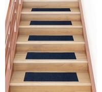 Tapis d escalier autocollants Rectangulaire 15 pcs 76x20cm Bleu Bleu G