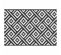 vidaXL Tapis d'extérieur ARAKIL Blanc et Noir 160x230 cm PP