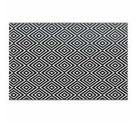 vidaXL Tapis d'extérieur ARAKIL Blanc et Noir 190x290 cm PP