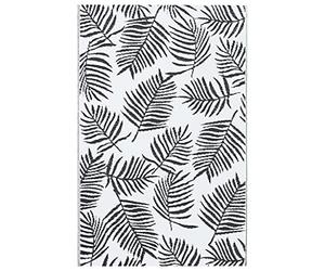 vidaXL Tapis d'extérieur ARAKIL Blanc et Noir 190x290 cm PP