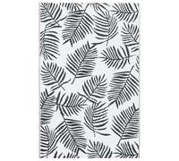 Vidaxl Tapis D'extérieur Blanc Et Noir 190x290 Cm Pp