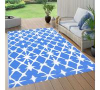 Vidaxl Tapis D'extérieur Bleu Et Blanc 160x230 Cm Pp