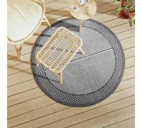 Vidaxl Tapis D'extérieur Gris Ø120 Cm Pp