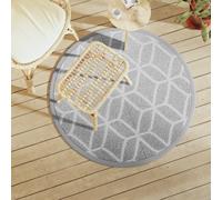 Vidaxl Tapis D'extérieur Gris Ø120 Cm Pp