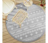 Vidaxl Tapis D'extérieur Gris Ø160 Cm Pp