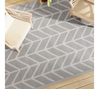 vidaXL Tapis d'extérieur Gris 190x290 cm PP, Tapis de Jardin, Tapis de Sol, Moquette de Sol, carpette, Tapis de Patio