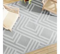 Tapis d'Extérieur Gris 190x290 cm PP Entrée Salon Balcon Patio Terrasse vidaXL
