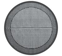 Tapis d'extérieur - vidaXL - Rond - 200 cm - Gris - Synthétique