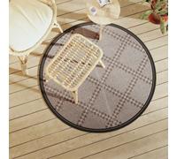 Vidaxl Tapis D'extérieur Marron Ø120 Cm Pp