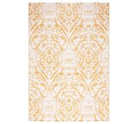 vidaXL Tapis d'Extérieur Moquette de Terrasse Tapis de Balcon Tapis de Patio Moquette d'Intérieur Salle de Séjour Jaune 140x200 cm PP