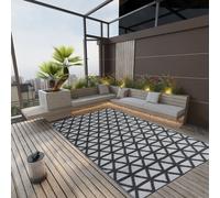 Vidaxl Tapis D'extérieur Noir 140x200 Cm Pp