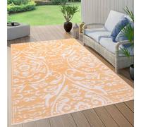 vidaXL Buitenkleed ARAKIL 80x150 cm PP oranje en wit310460 Blanc G