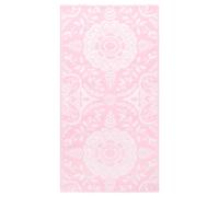 vidaXL Tapis d'Extérieur Tapis d'Entrée Tapis Décoratif Salon Salle de Séjour Balcon Patio Terrasse Maison Intérieur Rose 80x150 cm PP
