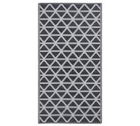 vidaXL Tapis d'Extérieur Tapis d'Entrée Tapis Décoratif Salon Salle de Séjour Balcon Patio Terrasse Maison Intérieur Noir 190x290 cm PP