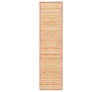 vidaXL Tapis bambou 80x300 cm Marron – pour salon, cuisine, séjour