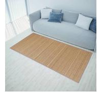 vidaXL Tapis en bambou marron à latte rectangulaire 120 x 180 cm 241339