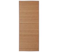 vidaXL Tapis Bambou Fibres naturelles Antidérapant PVC Marron 150 x 200 cm