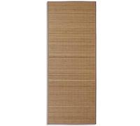 vidaXL Tapis en bambou brun à latte rectangulaire 80 x 200 cm