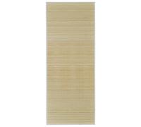 vidaXL Tapis en Bambou Naturel à Latte Rectangulaire 150 x 200 cm