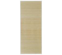 Tapis - vidaXL - Rectangulaire - 80 x 300 cm - Bambou naturel - Antidérapant PVC